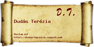 Dudás Terézia névjegykártya